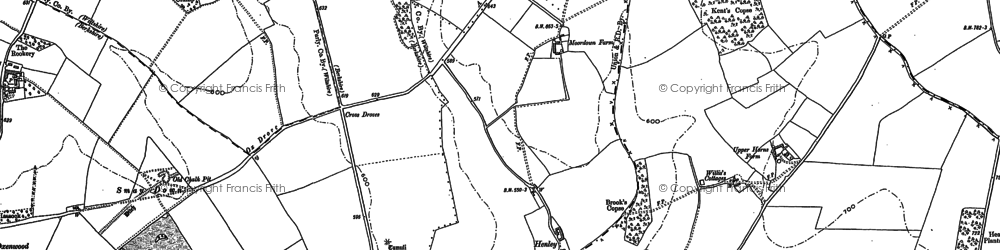 Old map of Bishop's Barn in 1909