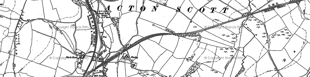 Old map of Henley Common in 1883