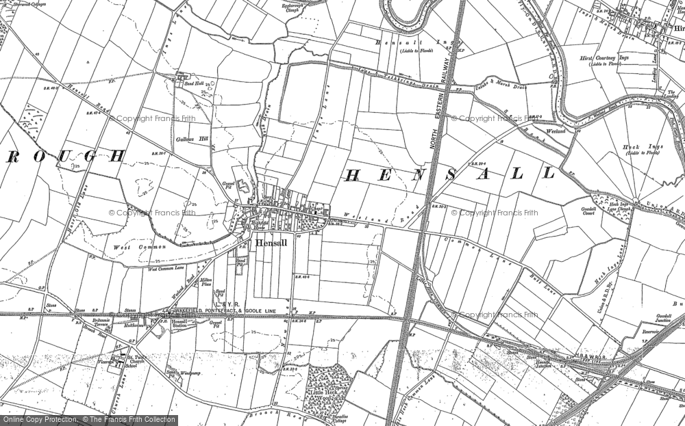 Old Map of Hensall, 1888 in 1888
