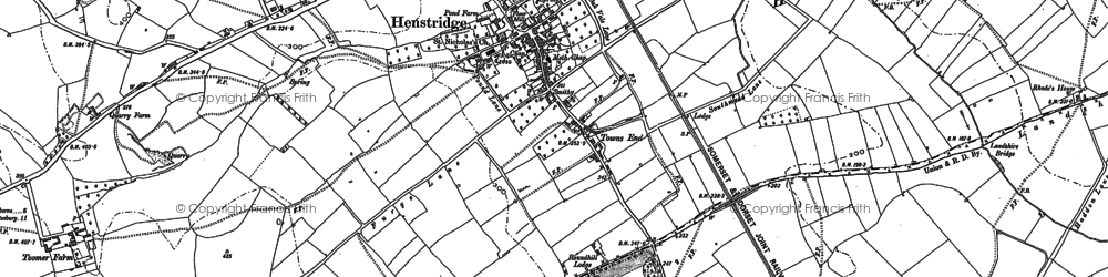 Old map of Henstridge in 1900