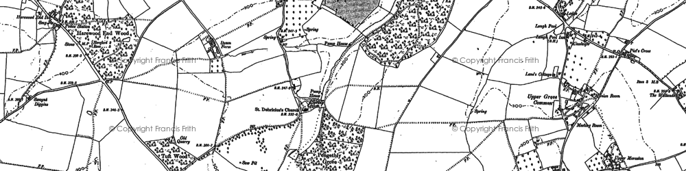 Old map of Dason Court in 1887