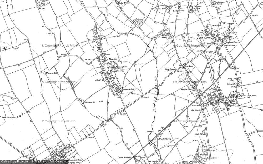Old Map of Henton, 1897 - 1919 in 1897