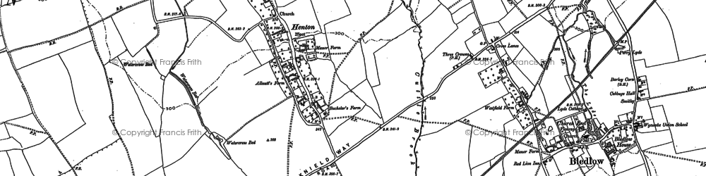 Old map of Lower Wainhill in 1897
