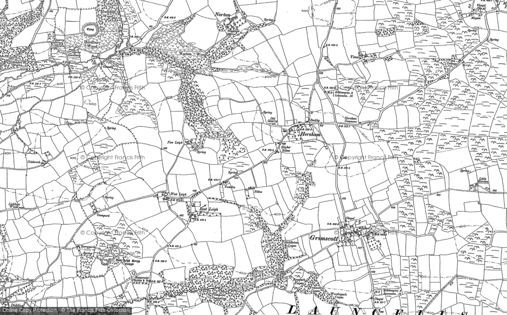 Old Map of Hersham, 1905 in 1905
