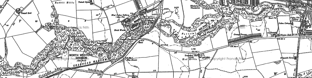 Old map of Broomy Holm in 1895