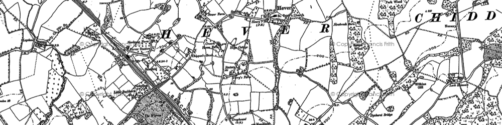 Old map of Stick Hill in 1907