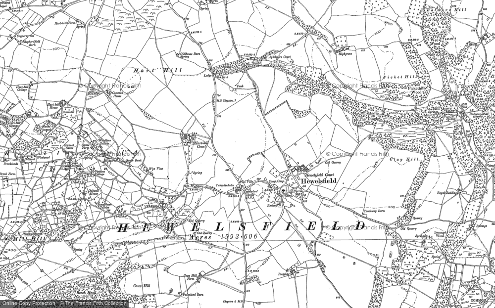 Old Map of Hewelsfield, 1900 in 1900
