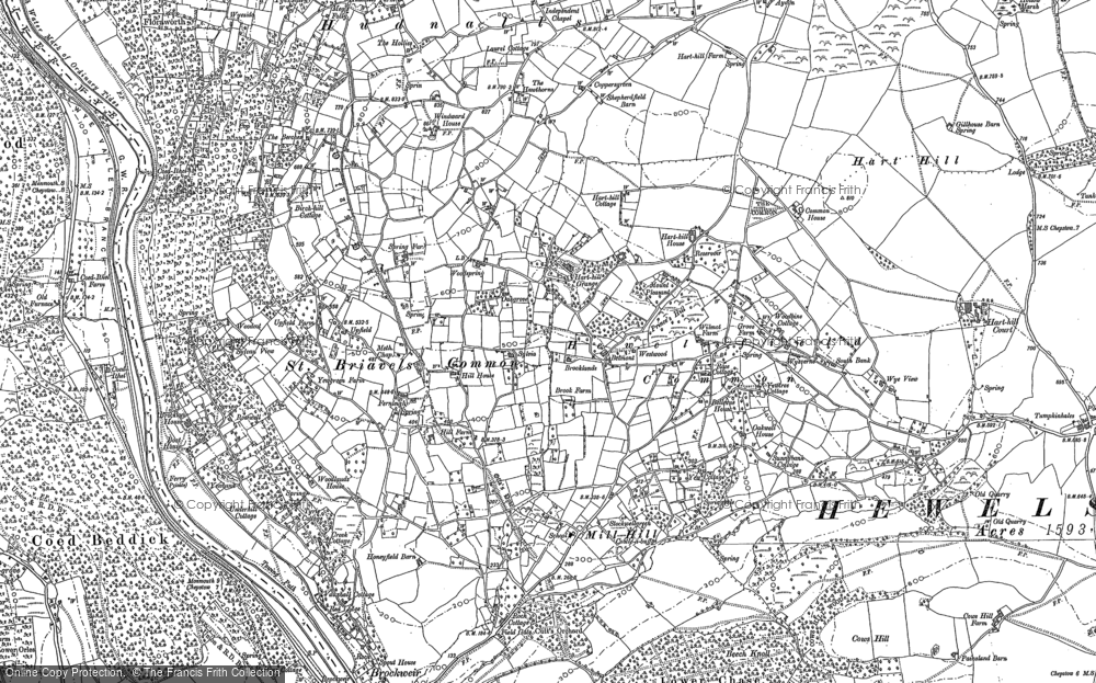Old Map of Hewelsfield Common, 1900 in 1900