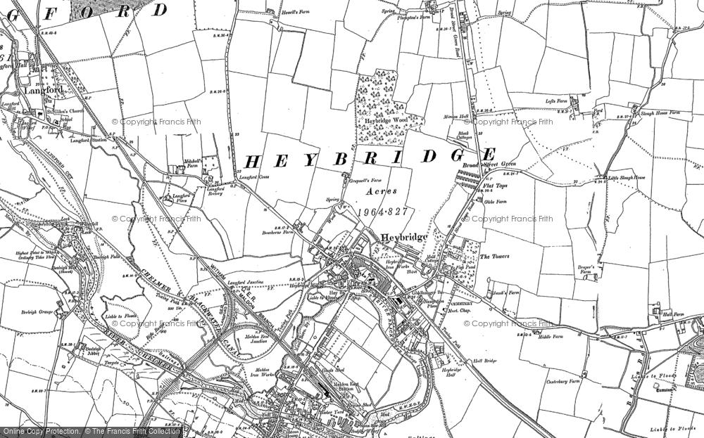 Old Map of Heybridge, 1895 in 1895