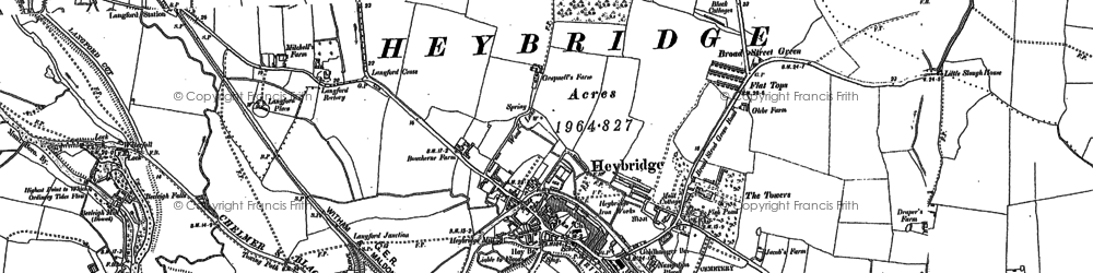 Old map of Heybridge in 1895