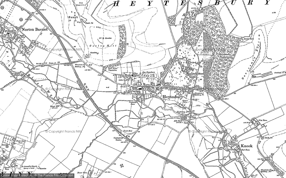 Old Map of Heytesbury, 1899 in 1899