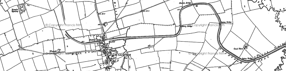Old map of Hickling in 1899