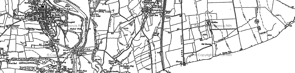 Old map of High Casterton in 1897
