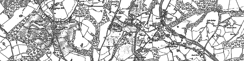 Old map of Argos Hill in 1897