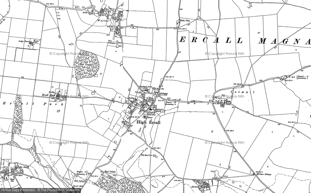 Old Map of High Ercall, 1880 - 1881 in 1880