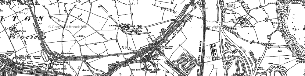 Old map of High Flatts in 1895