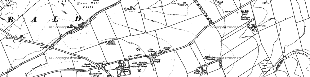 Old map of Beverley Clump in 1888
