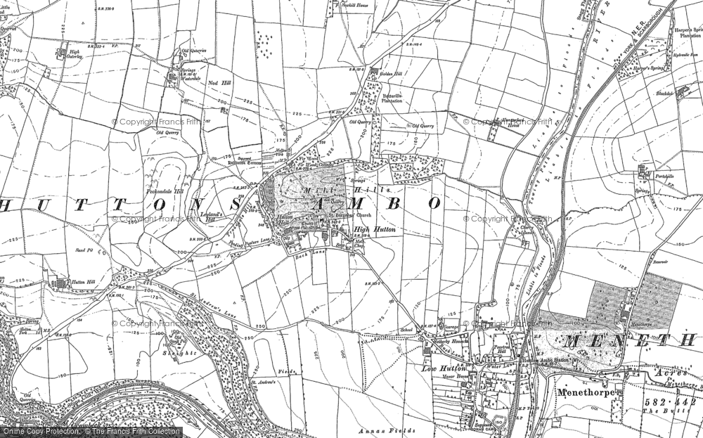 Old Map of High Hutton, 1888 - 1891 in 1888