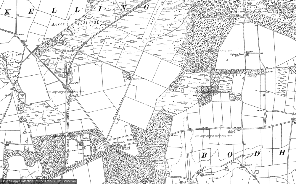 Old Map of High Kelling, 1901 - 1904 in 1901