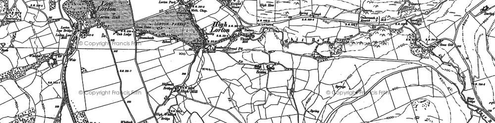 Old map of Hopebeck in 1898