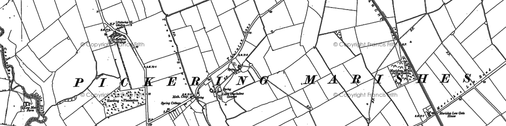 Old map of Bellafax Grange in 1880