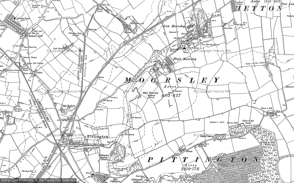 Old Map of High Moorsley, 1895 - 1914 in 1895