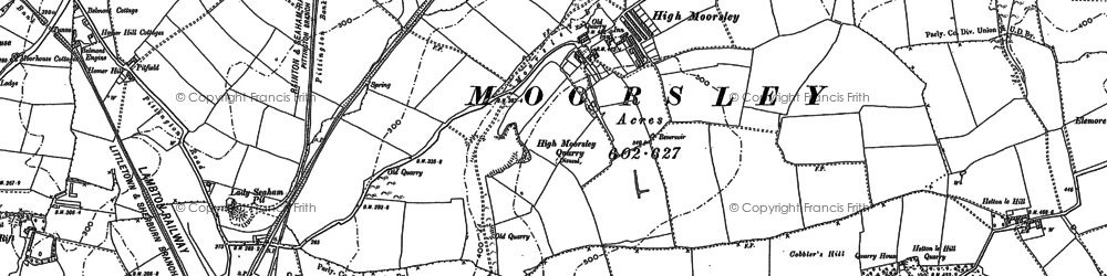 Old map of High Moorsley in 1895