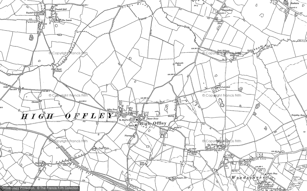 Old Map of High Offley, 1880 - 1900 in 1880