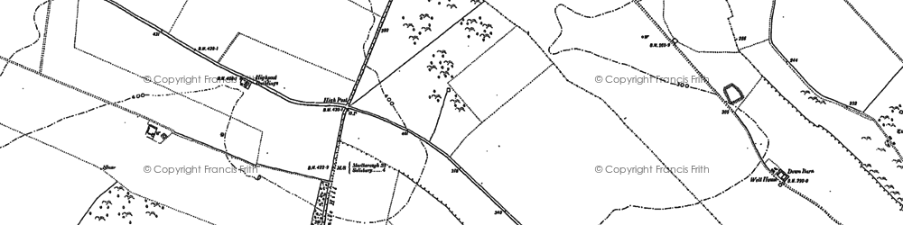 Old map of High Post in 1899