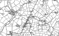 Old Map of High Roding, 1895
