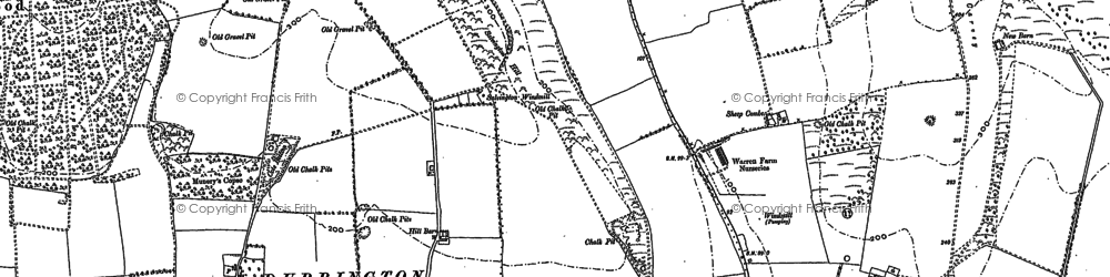 Old map of High Salvington in 1909