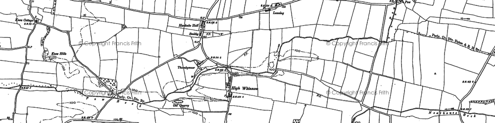 Old map of High Whinnow in 1890