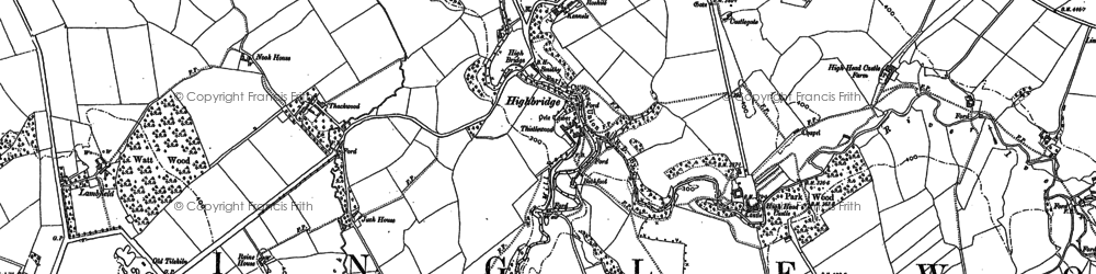 Old map of Beaconside in 1899