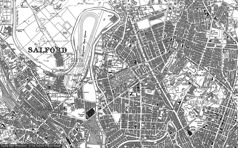 Old Map of Higher Broughton, 1889 - 1891 in 1889