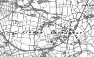 Old Map of Higher Kinnerton, 1898 - 1909