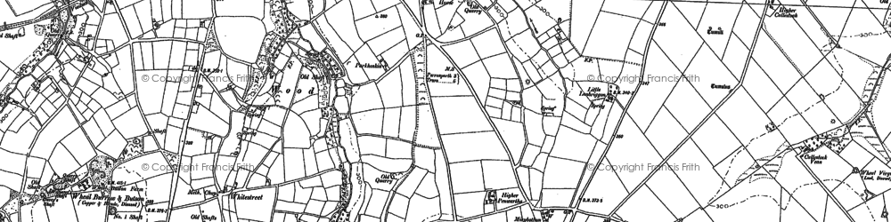 Old map of Higher Penwartha in 1906