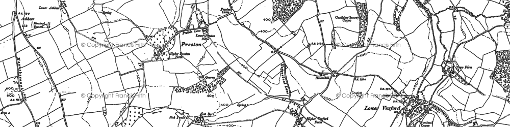 Old map of Willett Hill in 1886