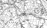 Old Map of Higher Wych, 1909