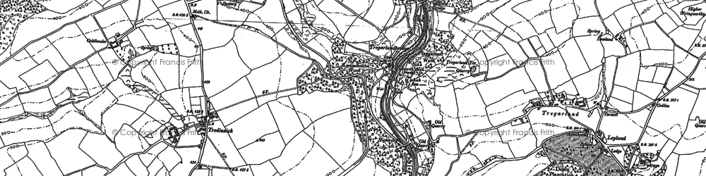 Old map of Tregarland in 1881