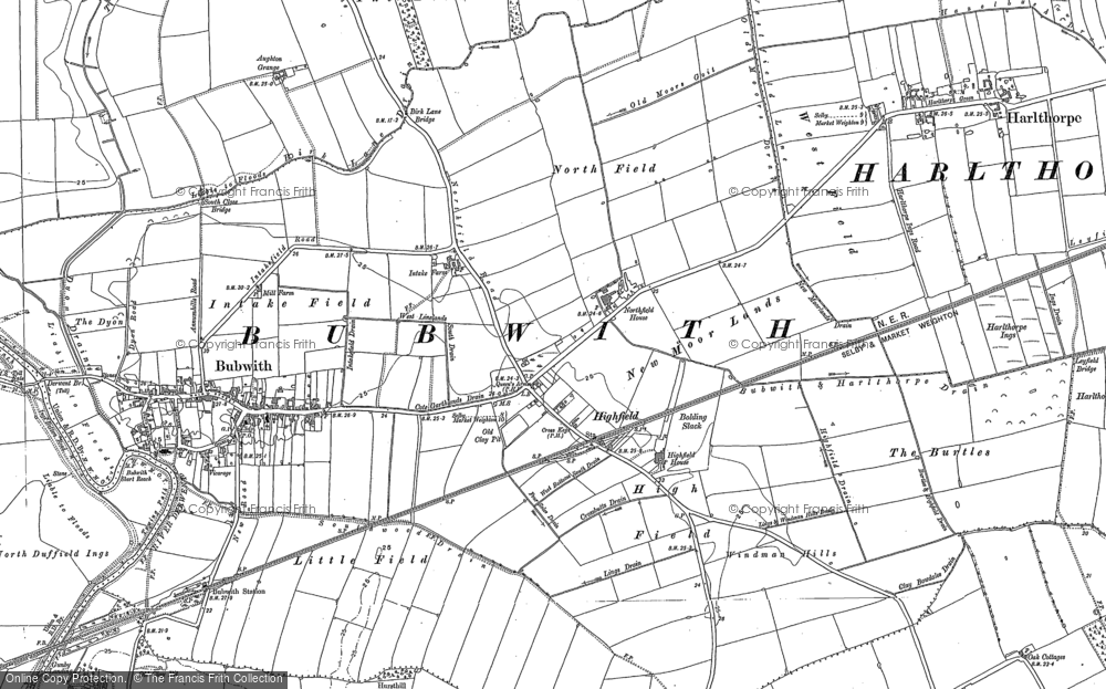 Old Map of Highfield, 1889 in 1889