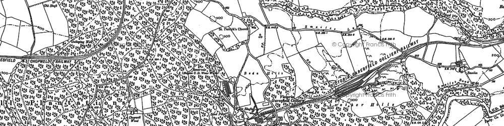 Old map of Highfield in 1895