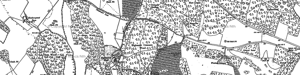 Old map of Lower Highmoor in 1897