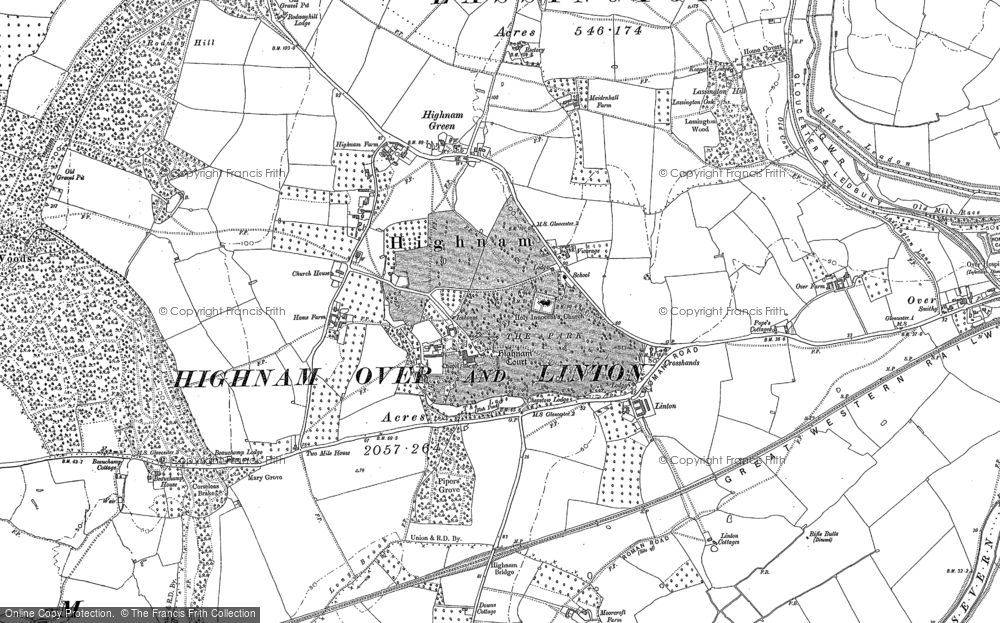 Old Map of Highnam, 1882 - 1883 in 1882