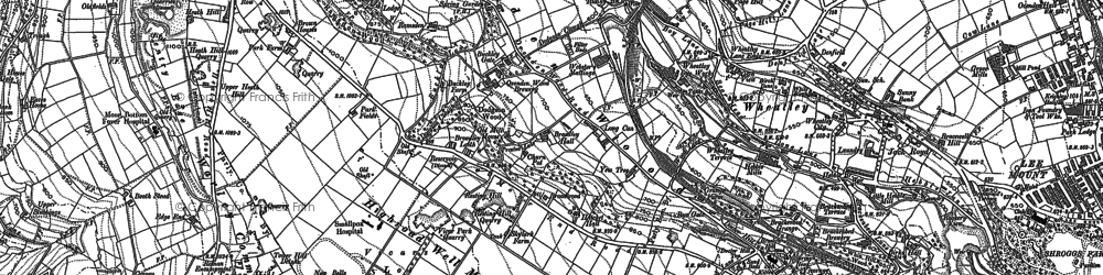 Old map of Highroad Well Moor in 1892