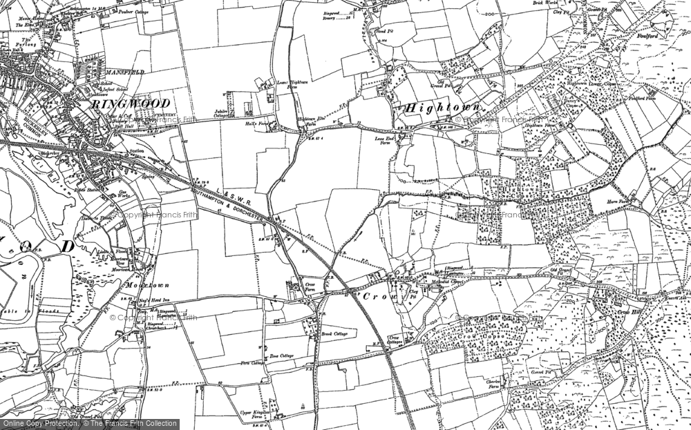 Old Map of Hightown, 1895 - 1908 in 1895