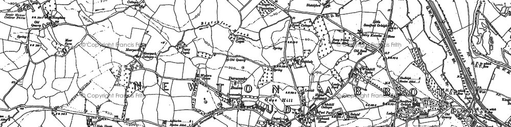 Old map of Broadridge Wood in 1887