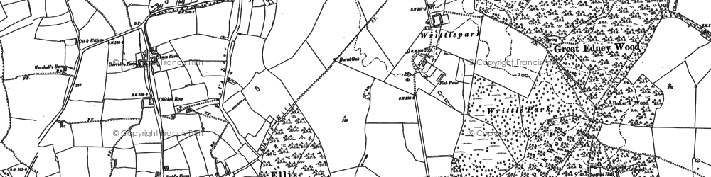 Old map of Highwood in 1895