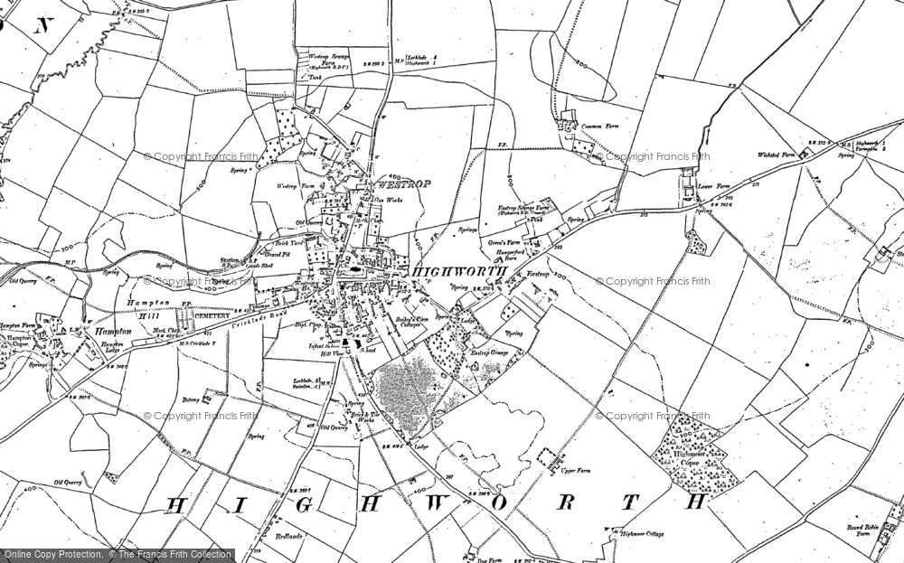 Old Map of Historic Map covering Haresfield in 1910