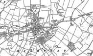 Old Map of Highworth, 1910