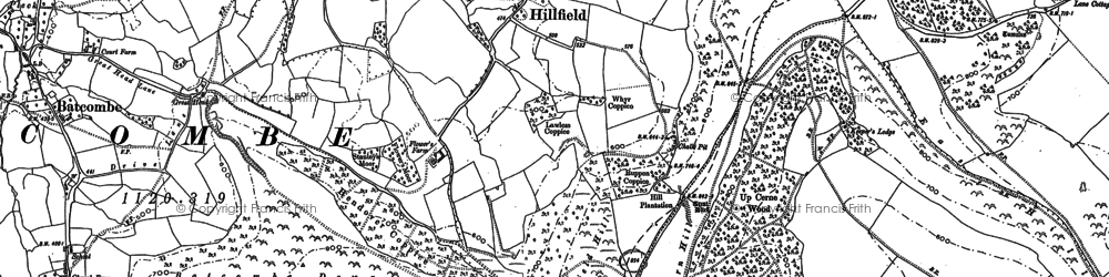 Old map of Hilfield in 1887